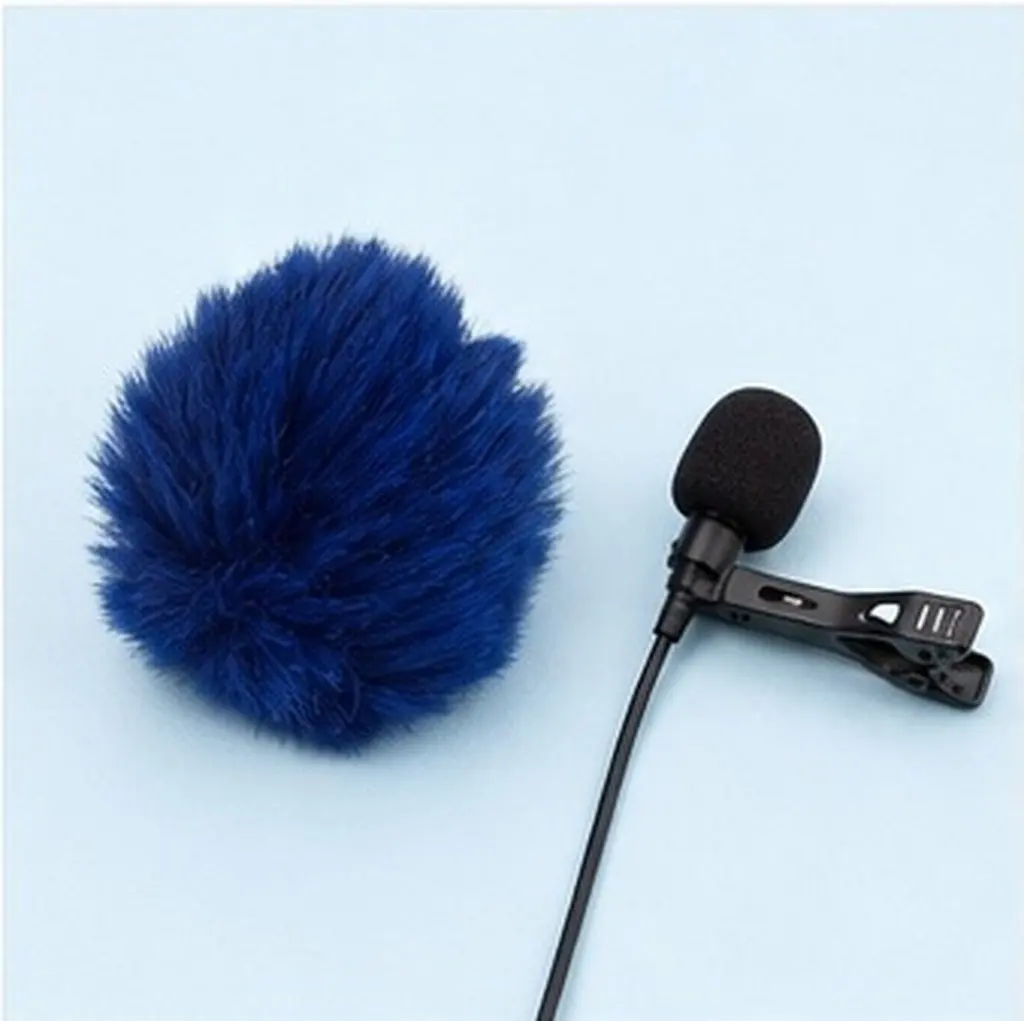 10Pcs Lapel Microphone Wind Cover Furry Windscreen for Wireless Mic Wind Noise Suppression Clear Sound Transmission Reusable