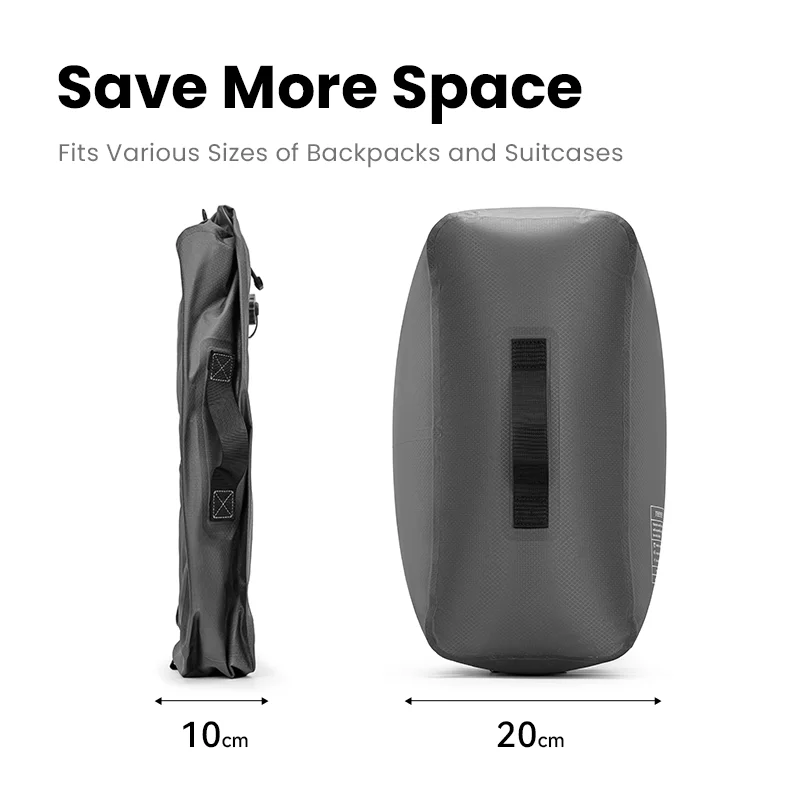 ReeYee 20L/25L Travel Vacuum Storage Bags with USB-C Pump, Compression for Clothes, Luggage & Carry-On, Waterproof and Reusable