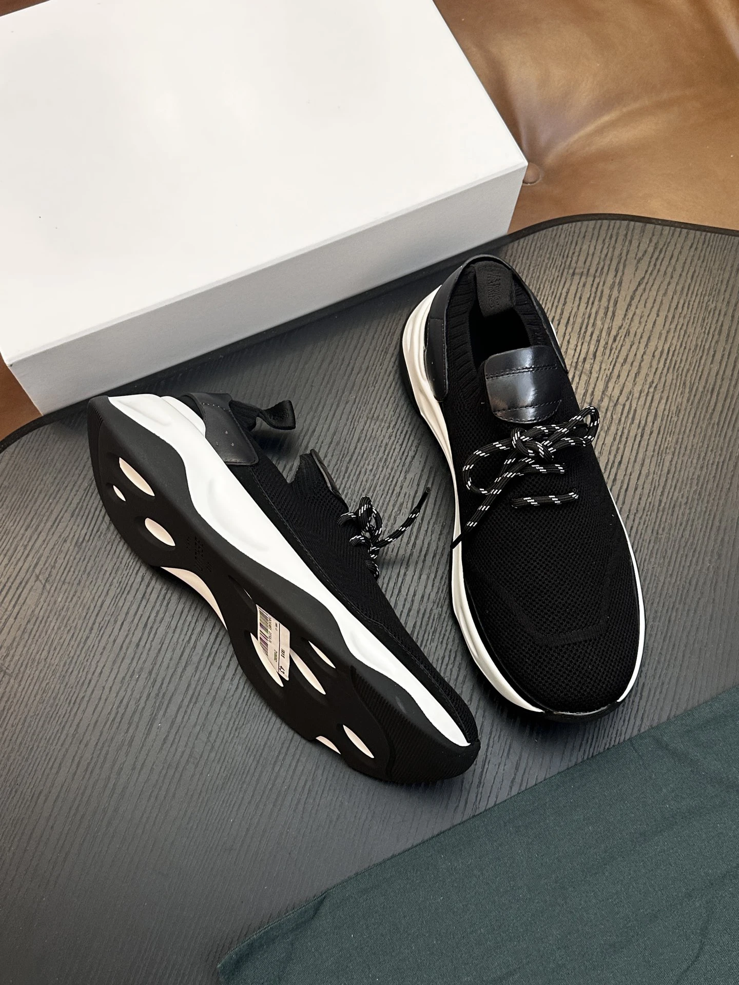 OECHSLI Shoes Cowhide 2026 new Sneakers Sports outdoors genuine leather Knitted comfortable Men‘s European big size 38-46