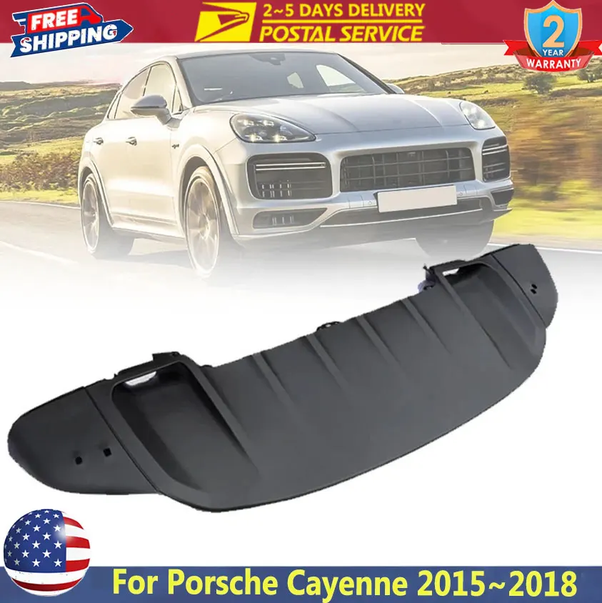 

Car Front Bumper Lower Air Deflector Spoiler For Porsche Cayenne 2015~2018 Front Bumper Lower Spoiler Guard Plate 95850510000