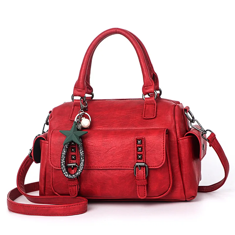 

High Quality Soft Leather Tote Bag Fashion Womens Shoulder Bags Large Capacity Womens Shopping Tote Bag Trend Female Handbag
