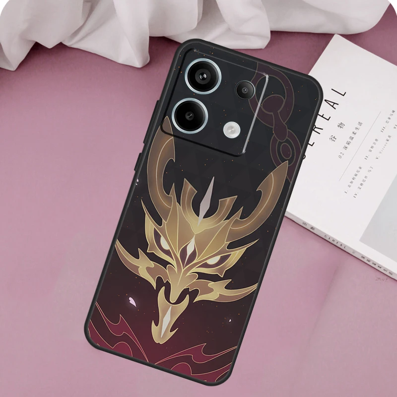 Anime Genshin Impact Case For Redmi Note 13 Pro 9 10 11 12 Pro Plus 9S 10S 11S 12S Cover For Redmi 12C 10C 13C