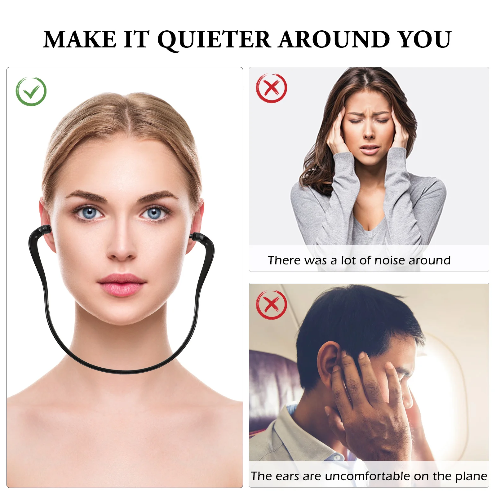 

8pcs Silicone Ear Plugs Lightweight Noise Reducing For Sleeping Sound Blocking On Airplanes High-Speed Trains Construction Work