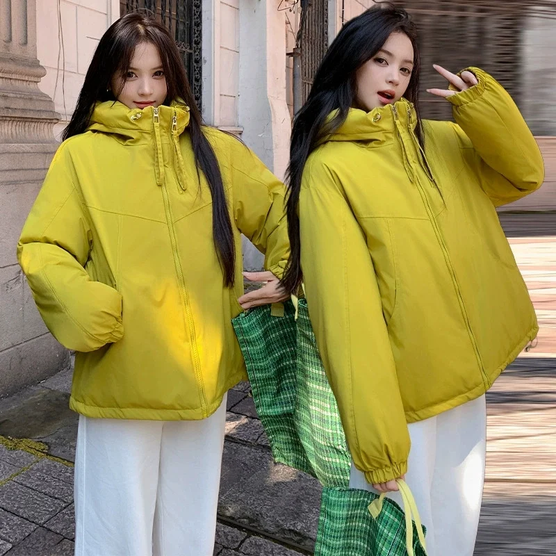 Casual Katoenen Jas Met Dubbele Rits Capuchon Vrouwen Outdoor Jassen Bovenkleding Lente Herfst Nieuwe Lange Mouw Jas Vrouwelijke Windbreakers