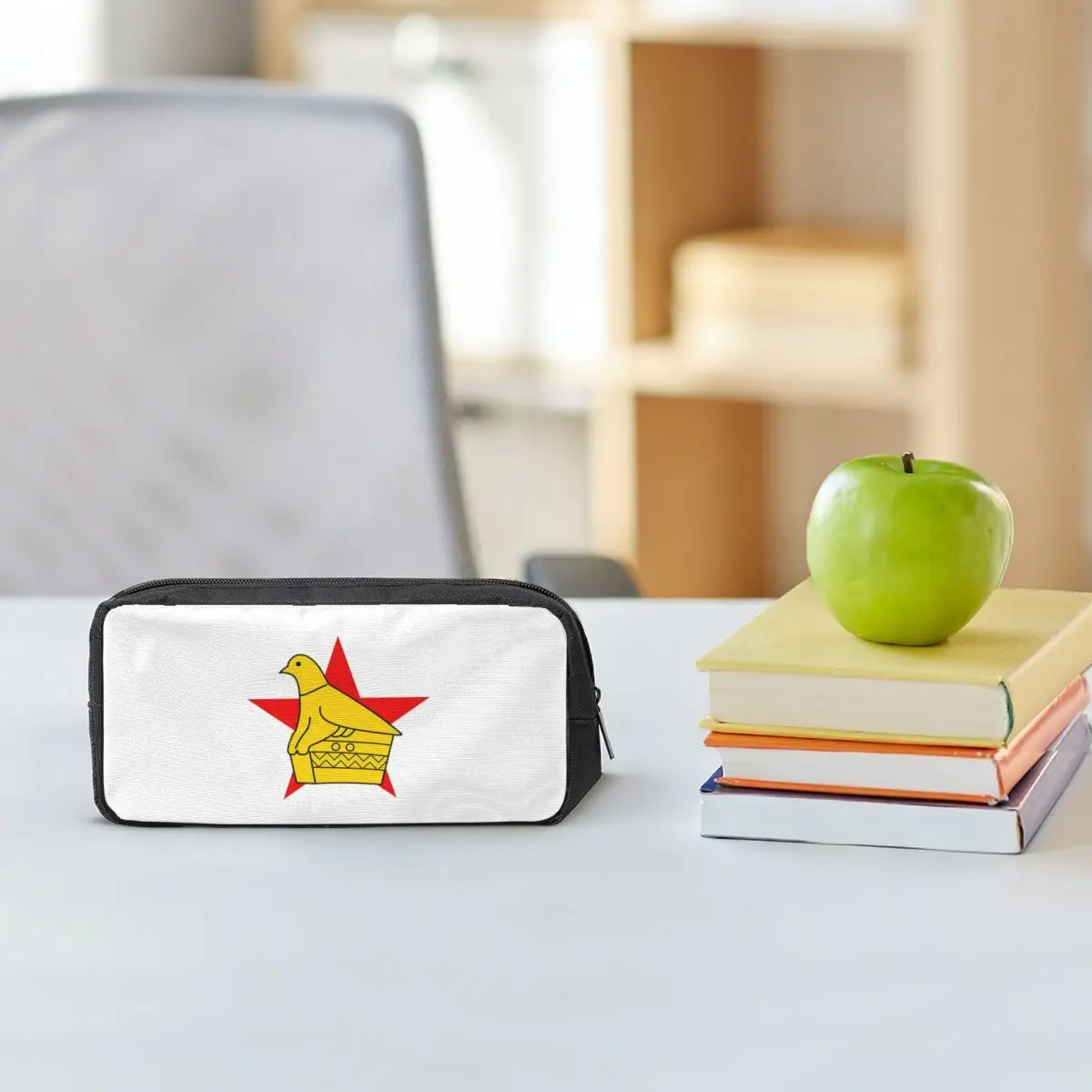 

Zimbabwe Cricket Board Custom Sticker Pencil Cases for Students School Pen Box Pencil Bag Large Storage Pencil Pouch Pen Holder