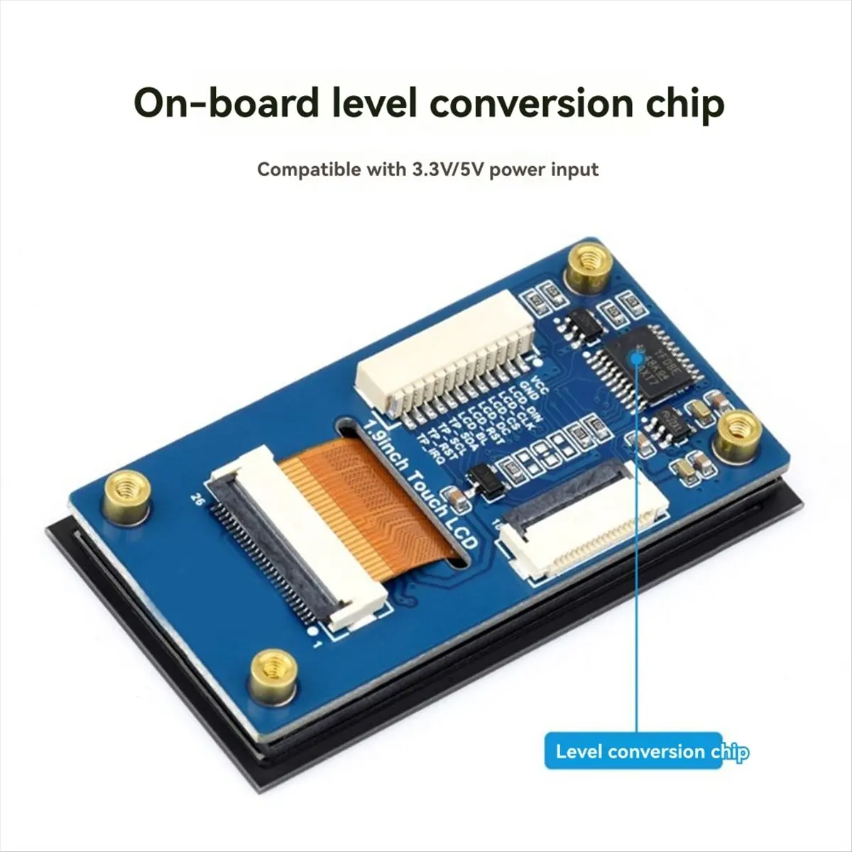 RPi 5/ 1.9-Inch LCD Touch Display Development Board IPS ST7789V2 with Expansion Board SPI/ Interface