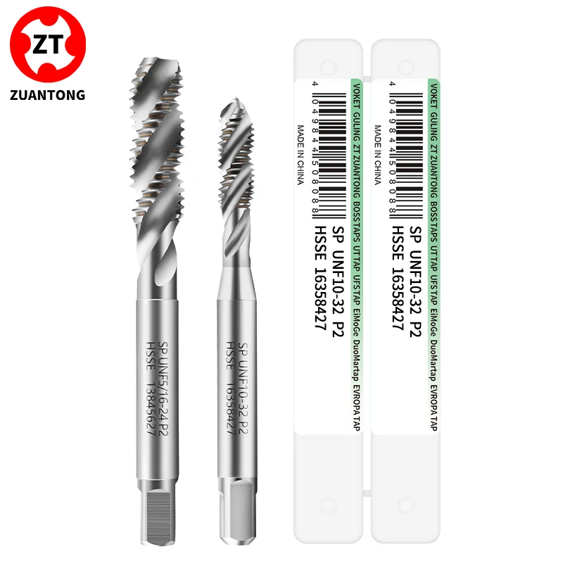 1PCS HSSE-M35 Spiral Fluted Tap UNF10-32 12-28 1/4 5/16 3/8 7/16 1/2 5/8 3/4 UNS 10-36 12-32 10-48 Machine Screw Fine Thread Tap