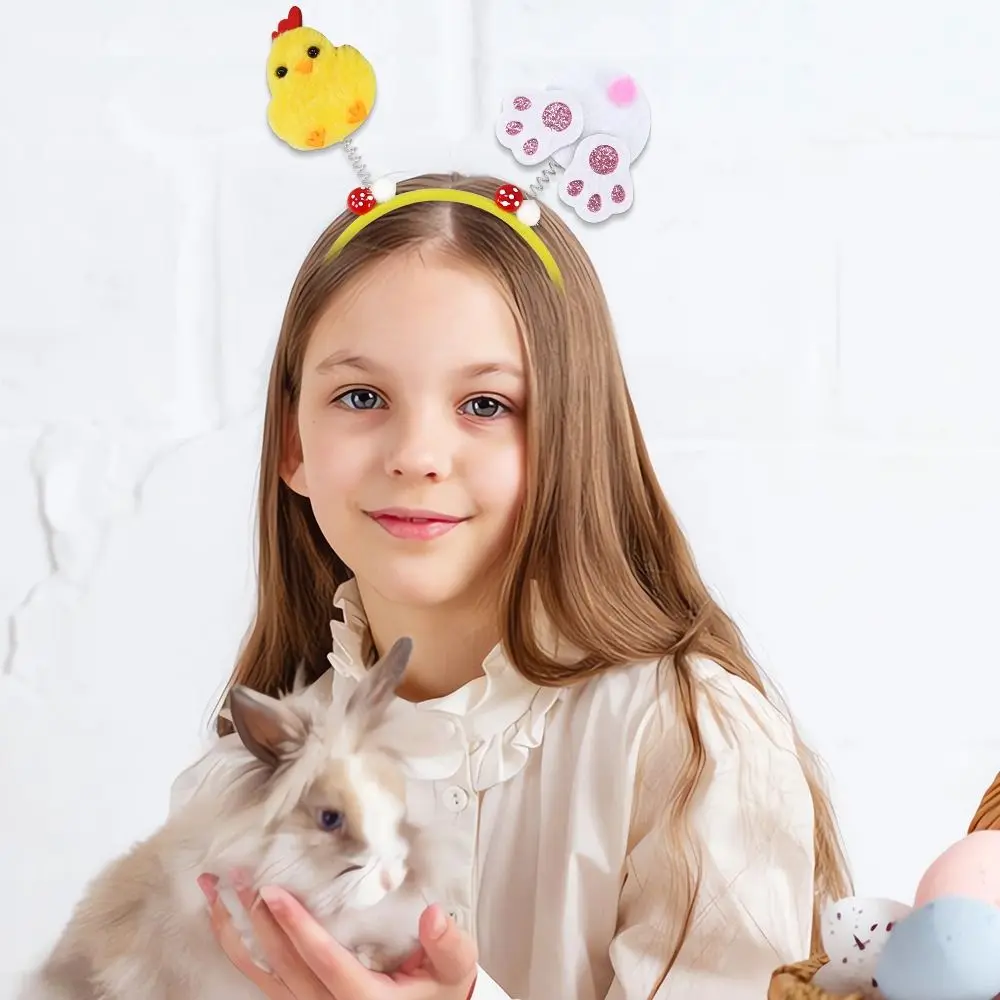 

Fashion Cartoon Easter Headband Felt Cloth Cute Easter Hairband Easter Egg Bunny Chick Easter Headdress Easter Party