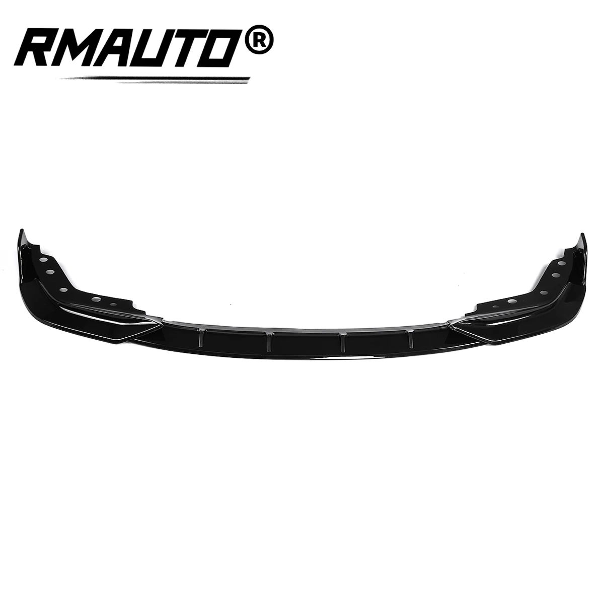 3PCS Carbon Fiber Look/ Black Car Front Bumper Splitter Lip Spoiler Cover Diffuser Body Kit For BMW 3 Series G20 G28 2019 2020