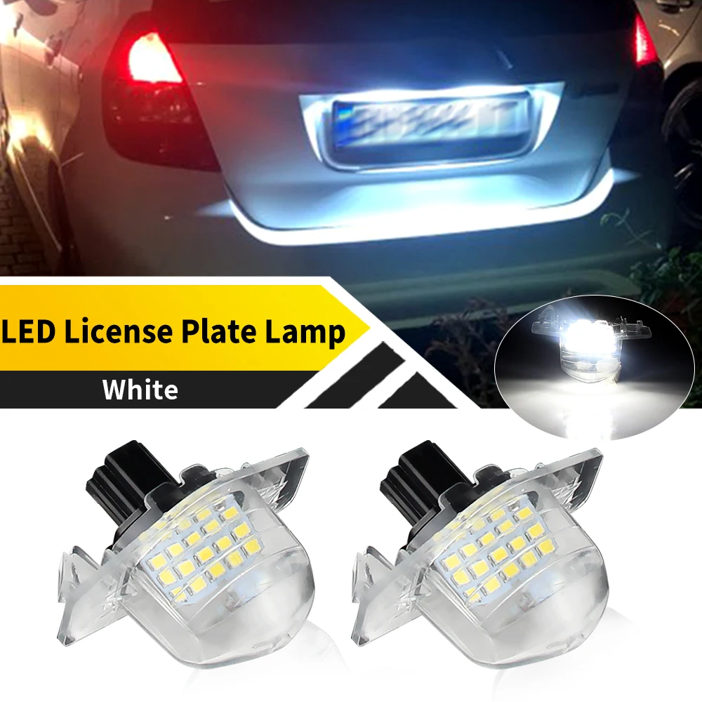 

2PCS LED White License Plate Tag Light Lamp For Honda Crosstour 2010-2014 CR-V 2007-2014 FR-V / Edix 2005-2009 HR-V 1999-2006