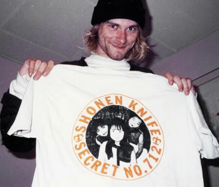 Shonen Knife Shirt As Worn By Kurt Cobain, graphic tee, best gift, Unisex Shirt