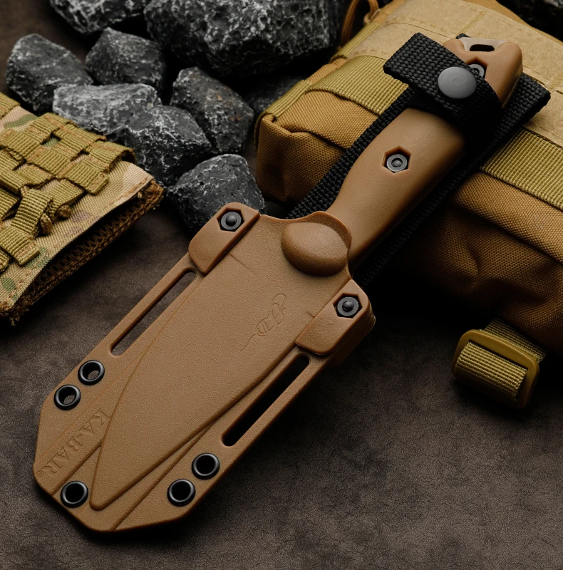 Hochhärte-Outdoor-Schneidwerkzeug, leicht zu transportieren und zu verstauen, kleines Messer für Notfälle beim Wandern und Camping in der Wildnis. – Detail 12