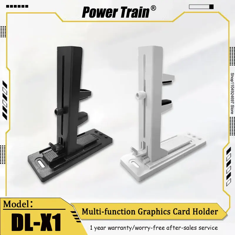 

Держатель видеокарты Power Train DL-X1 Немагнитный сильный вертикальный держатель для монитора настольного компьютера Многофункциональный держатель для карт