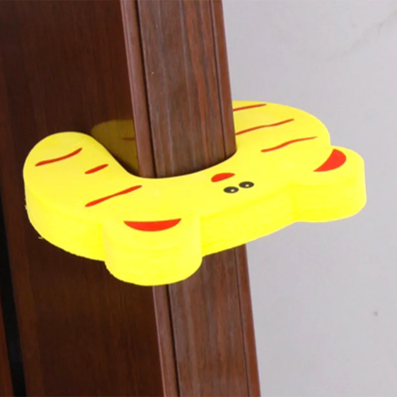 5Pcs/Lot Protection Baby Safety Cute Animal Security Door Stopper Baby Card Lock Newborn Care Child Finger Protector