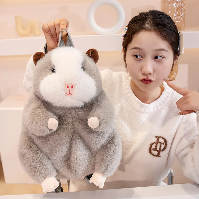 Urocza kapibara pluszowa zabawka śliczna torba poduszka pluszowe lalki zwierzęce plecak nadziewane miękkie na prezent urodzinowy walentynkowy