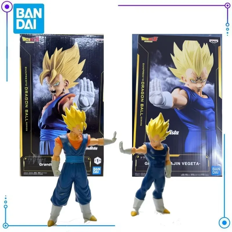 En stock Bandai Banpresto Dragon Ball Z Grandista Vegeta Vegito Figura de Acción Modelo Coleccionable Personaje de Anime Adorno PVC