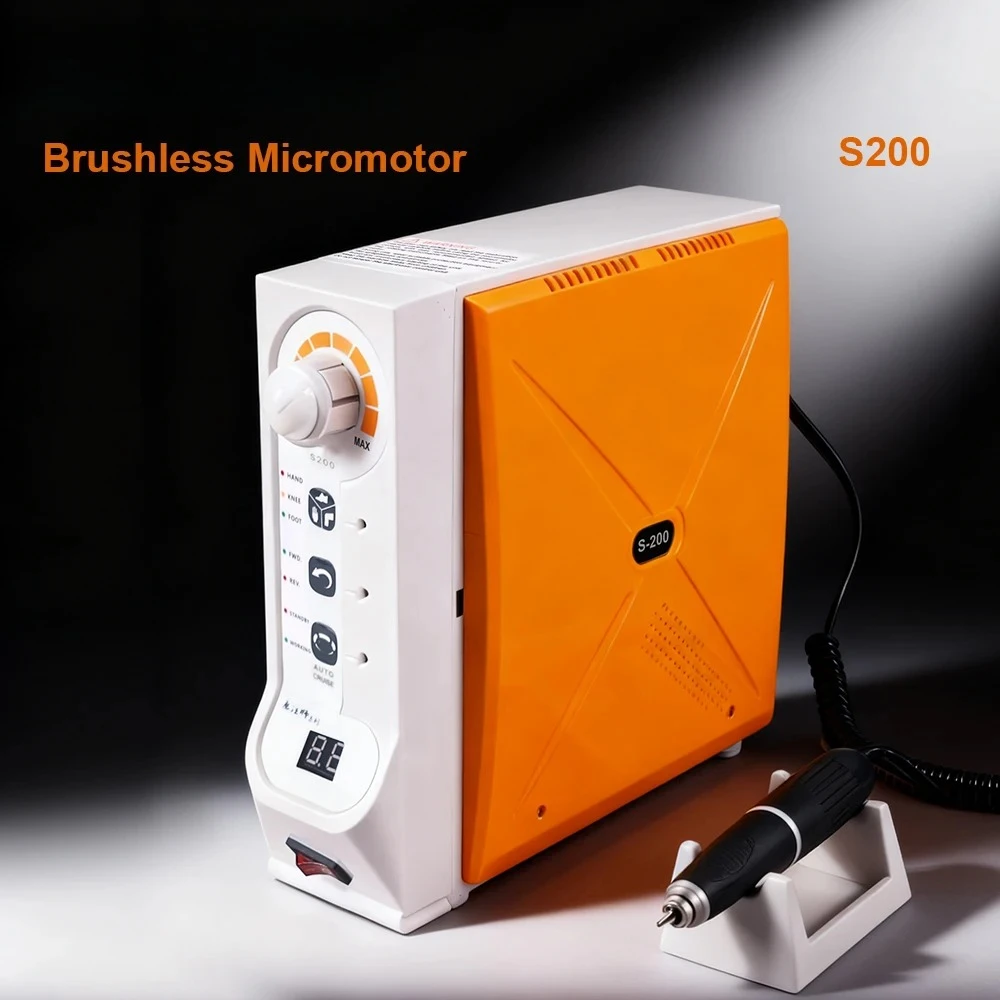 SYJH Dental Brushless S200 Micromotor Max 60000RPM Handpiece Carving Grinder Polishing Machine For Dentistry Lab Equipment Tools