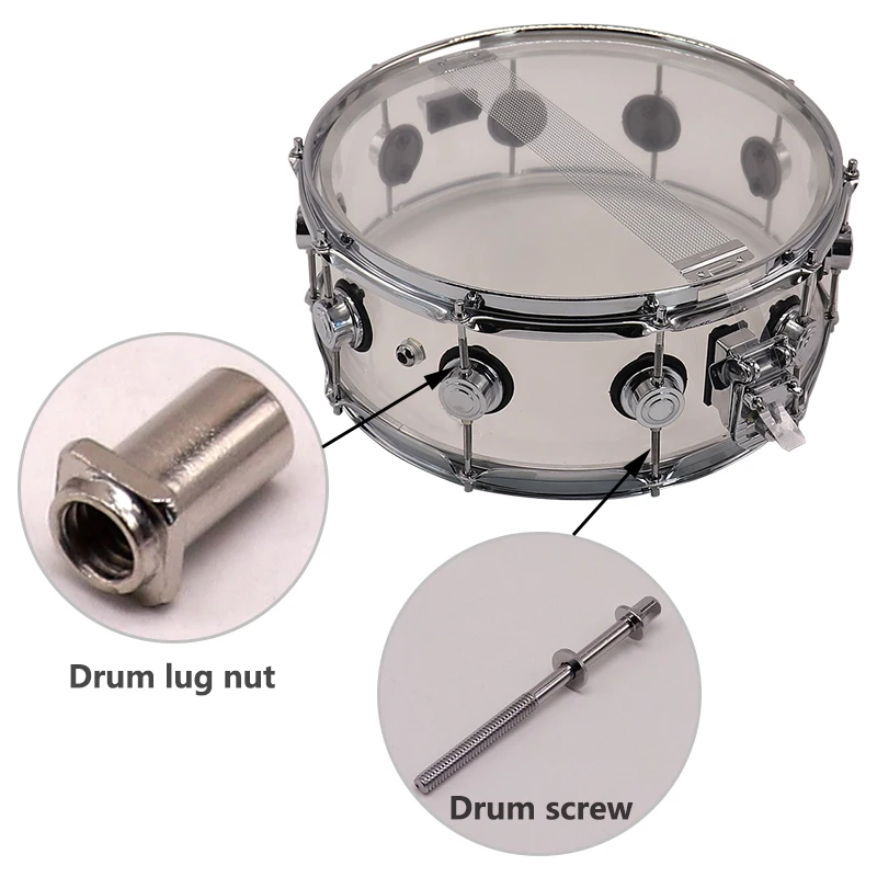 Drum Accessories Drum Bolt Drum Pad Washer Drum Nut M6 10mm.15mm.20mm 25mm 30mm 35mm 40mm 45mm 50mm 55mm 1 Piece