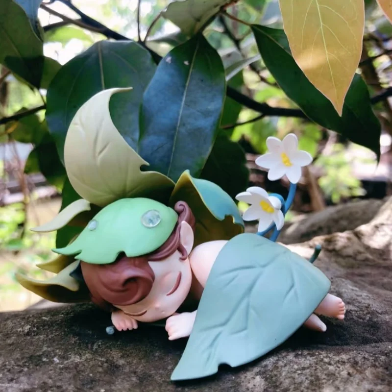 Nowa Seria Figurki Niespodzianki Sleep Elf In The Forest - Urocza Figurka Anime, Ozdoba na Biurko, Model Lalki, Prezent dla Dziewczynki