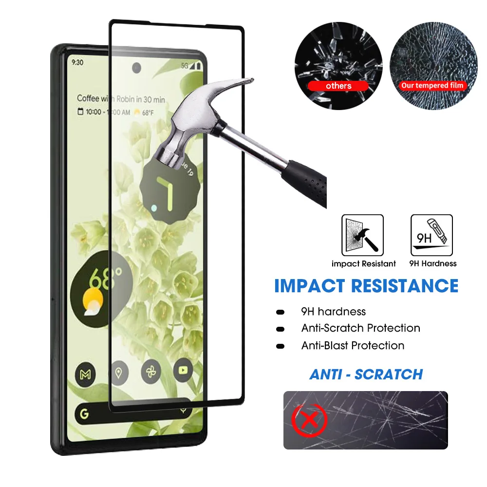 Bộ 2 Kính Cường Lực Cho Google Pixel 7 Pro Pixel7 Che Phủ Toàn Bộ Màn Hình Bảo Vệ Màng Bảo Vệ Hoặc Google Pixel7 Pro