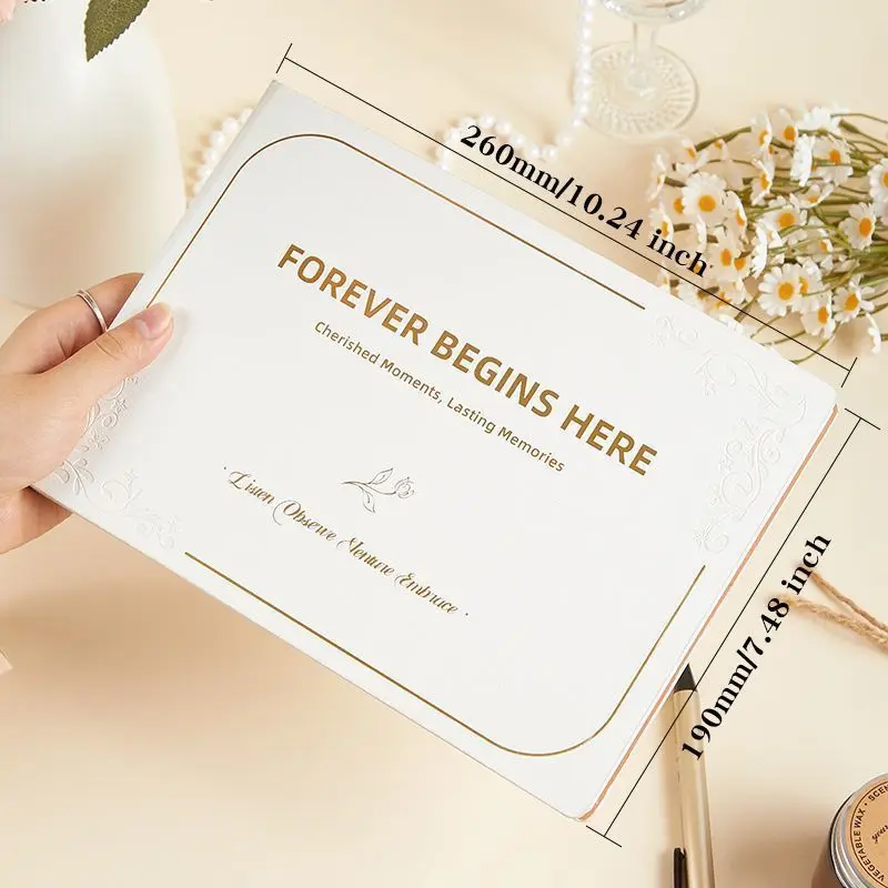 Wedding Guest Book Best Friend Wedding Gift Wedding Sign in High-end Creative  Blessing Message Handbook