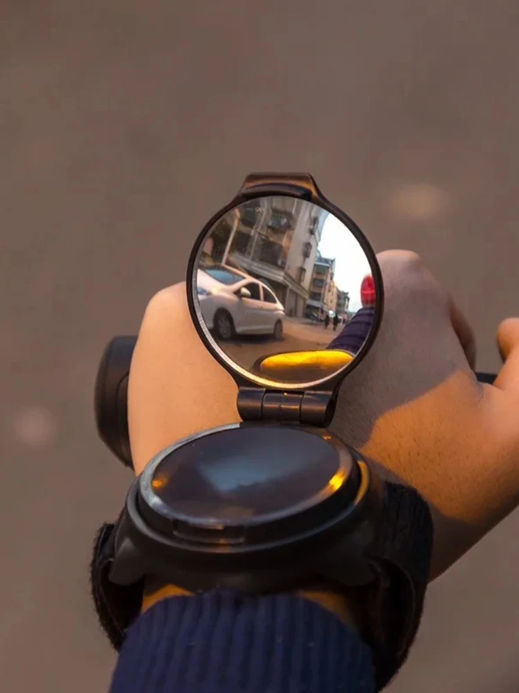 AliExpress 1PC Bike Mirror 360 Degree Adjustable Bike Rear View Mirrors Wristband Bike Mirror Rotatable Cycle Wrist Rearview Mirrors