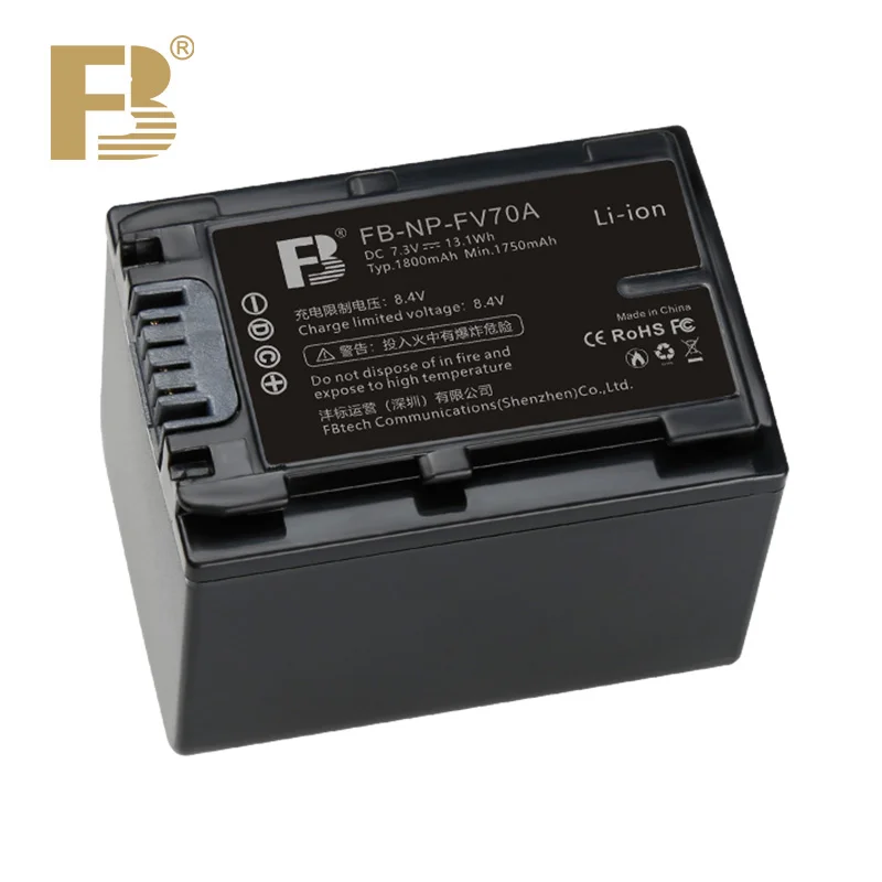 Bateria aparatu FB NP-FV70A 1800mAh do aparatu Sony FDR-AX700 HDR-CX450 AX60 AX40 AXP55 AX100E PJ675 DEV-50 CX900