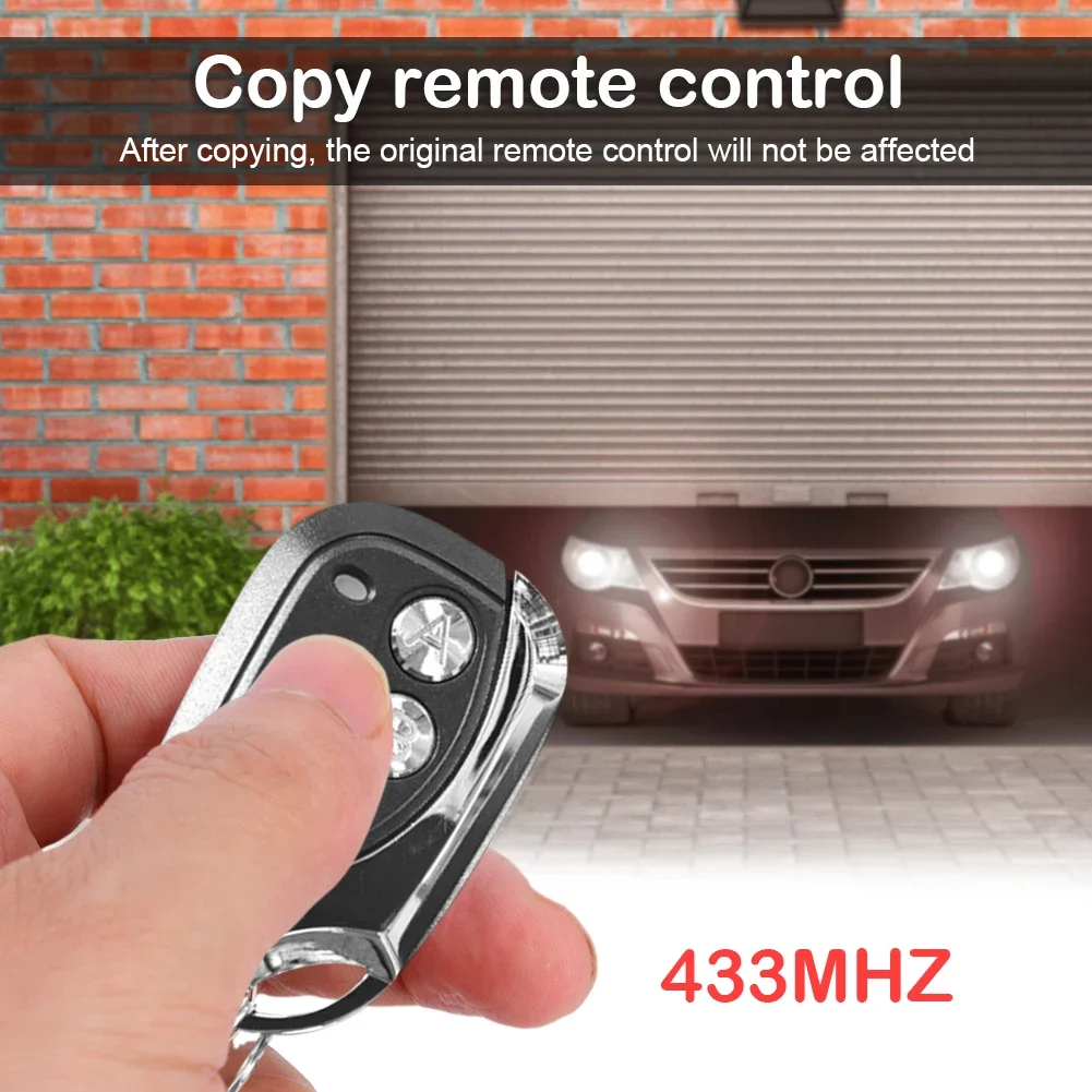 433Mhz Rf Copy Remote Control 50m 4 Button Transmitter Clone Fixed Learning Code for Gadget Gate Garage Door Doorhan Nice Came