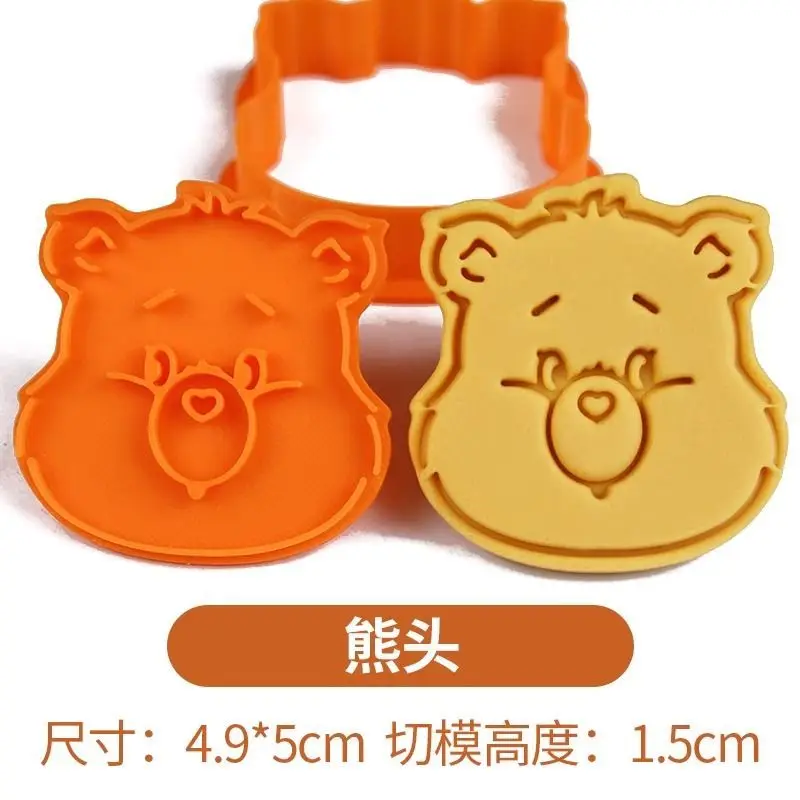 الكرتون Kawaii الرعاية الدب كوكي قوالب السكر التقليب كوكي قوالب القطع ثلاثية الأبعاد الضغط قالب البسكويت أدوات المطبخ الخبز المعجنات #6
