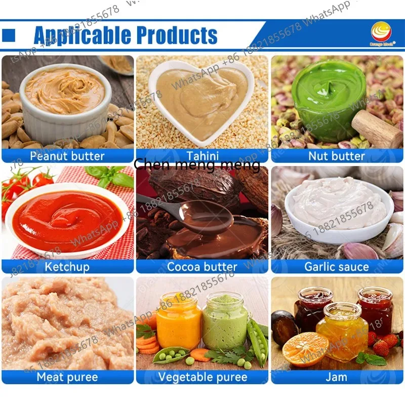 A55 متعددة الوظائف 300 كجم مطحنة غراء اللوز الصناعية الصغيرة ماكينة لب زبدة الفول السوداني للبيع