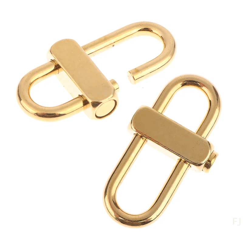 [YU]Brass Keychain Anti-oxidation Anti-rust Decorative Brass Lock Clip Key Chain for Girl