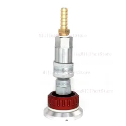 1pc Self Sealing Metal Vacuum Valve Nozzle Reusable Vacuum Bag Connector for Prepreg Vacuum Process Carbon Fiber Resin Infusion