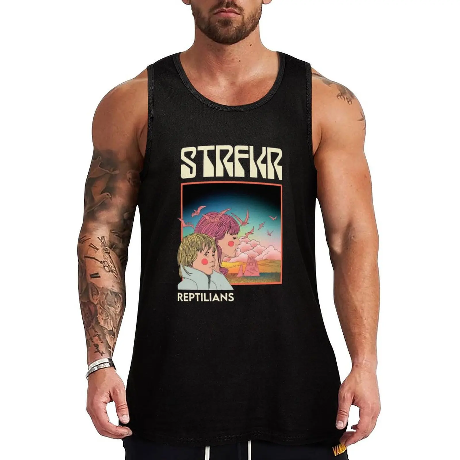 STRFKR Tank Top vest for men t-shirt for men gym Men's t-shirts