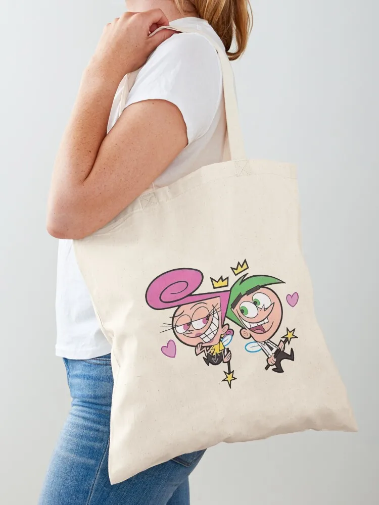 

Cosmo and Wanda Fairly Odd Parents Tote Bag Women's handbag Custom bag Women's tote bag eco folding