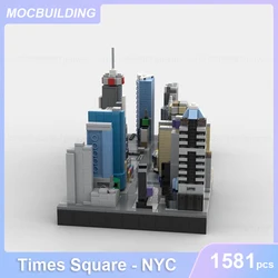 Times Square NYC Model MOC Building Blocks DIY Assemble Bricks Architecture Educational Creative Collection Toys Gifts 1581PCS