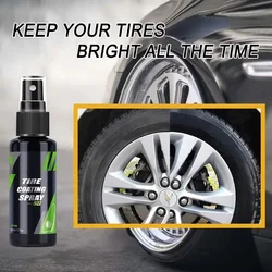 S22 Black Car Tire Blackening Ceramic Coating Spray Liquid Refurbishing Agent Auto Washing Accessories Spraying Wax Clean