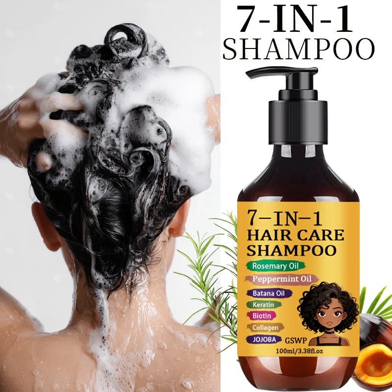 GSWP 7-in-1 Hair Care Moisturizing Shampoo, Nourish Hair Keeping Hair Voluminous and Styled While Staying Fresh. 100/200ml.