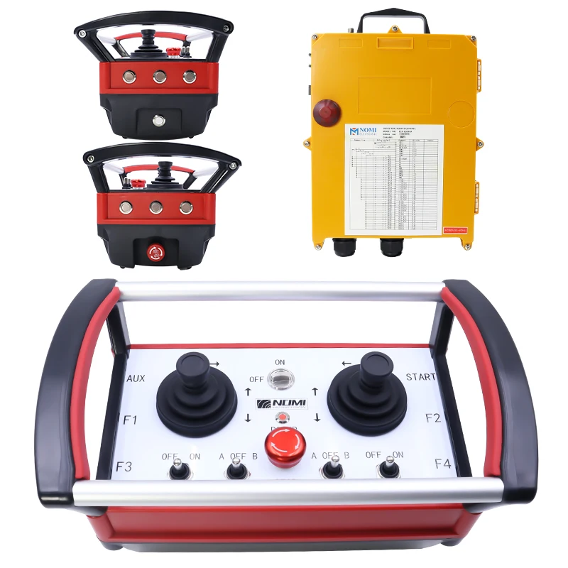 Wholesale ECD-Q5000 IP65 Waterproof 12v/24v Wireless Industrial Joystick Radio Smart Remote Control Truck Crane Fixed Code