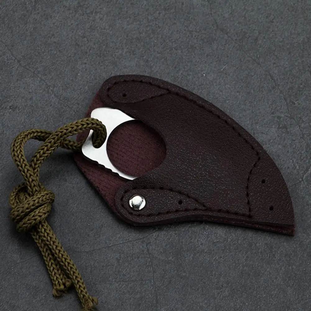 Ultra Small Fixed Blade Claw Cutter Multiuse Knife Corrosion Resistant Ring Outdoor Camping Mini Cutter