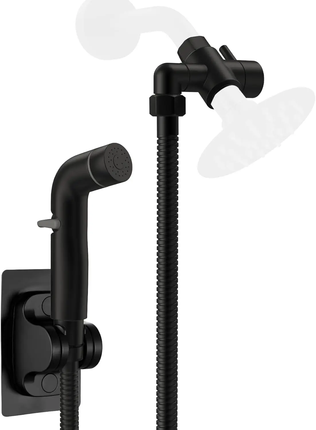 

Металлическая насадка для душа для животных для быстрой и чистой купания, шланг 83 дюйма с латунным переключателем и регулируемым распылителем