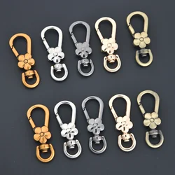 5pcs Snap Clasps Handle Flower Lobster Metal Clasps Swivel Trigger Clips Snap Hooks Bag Key Rings Keychains Bag Accessories