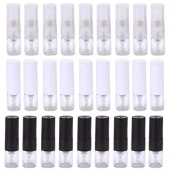 10/20/50/100Pcs 1ml Glass Spray Bottles Portable Clear Perfume Atomizer Empty Sample Refillable Bottles Travel Accessories
