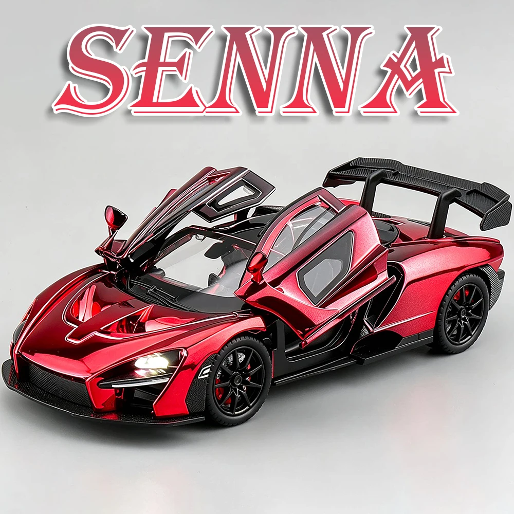 1-24-スケールセナ-720s-モデルスポーツカーおもちゃ合金ダイキャスト衝撃吸収ドアオープンサウンドライト装飾スーパーカーモデル