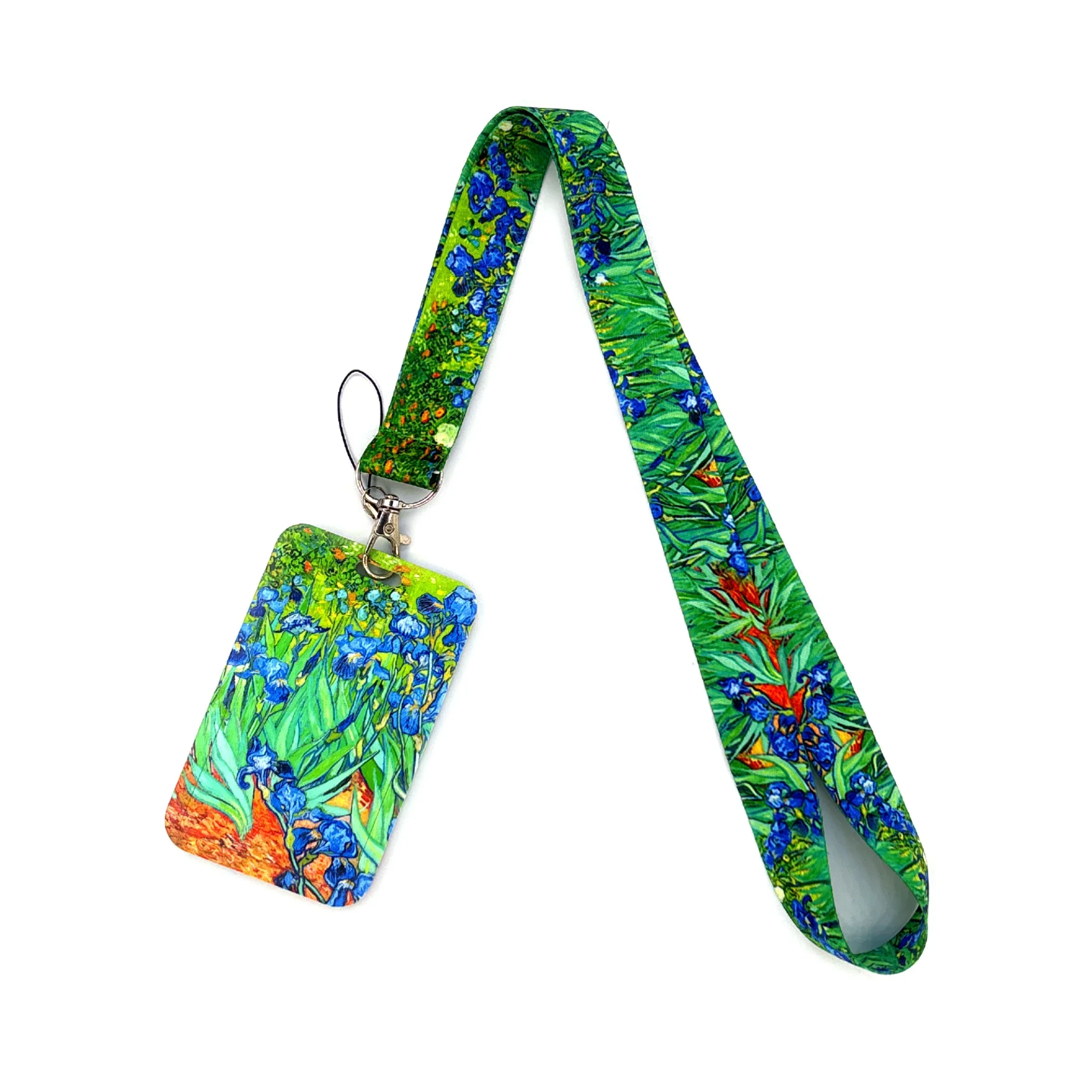 Van Gogh-Serie Kartenhalter Lanyard Kamera Umhängeband Kreditkartenetui Ausweishalter Ausweise Schutz Kartenhalter