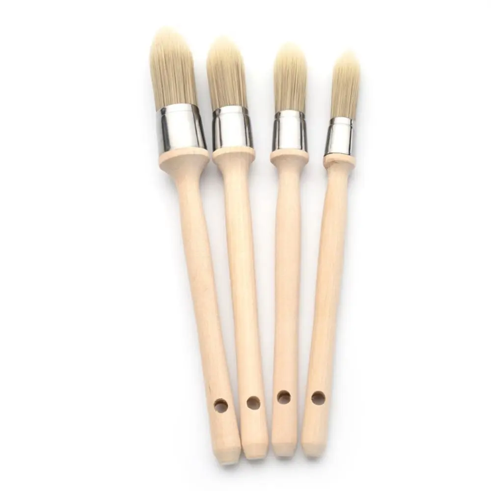 Gap brush Paint Brush Thick bristles Wooden handle Round head brush Chemical fiber Cleaning Tool Wall Brushing Tools Coating