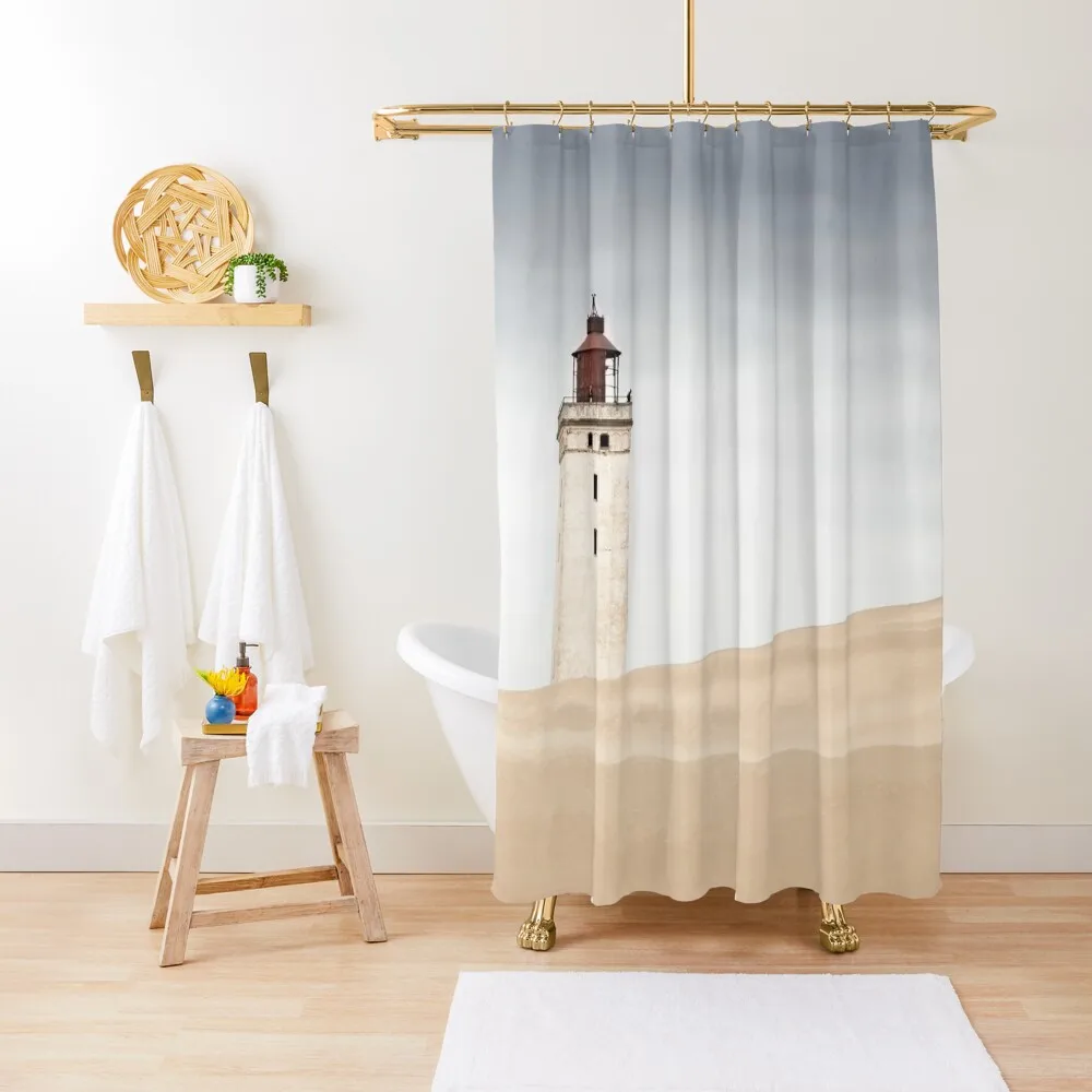 

Lighthouse Rubjerg Knude Denmark Shower Curtain Toilet Accessories Bathroom Bathroom Shower Luxury Bathroom Shower Curtain