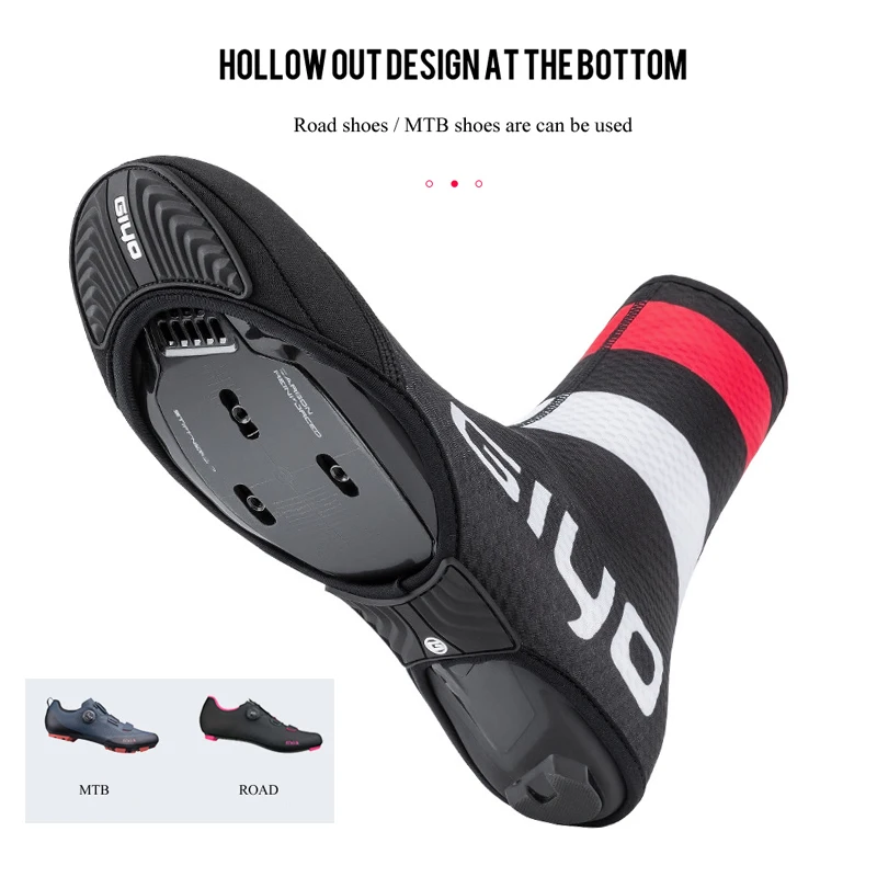 Cycling Shoes covers MTB Shoes Covers Winter Warm Thermal Neoprene Overshoes Waterproof Toe Cycling Shoe Covers Booties For Bike