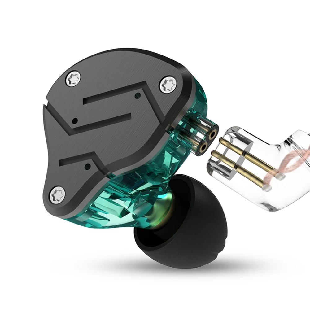 سماعات رأس معدنية تقنية هجينة ، 1BA + 1DD ، سماعات أذن جهير HiFi ، سماعة رأس