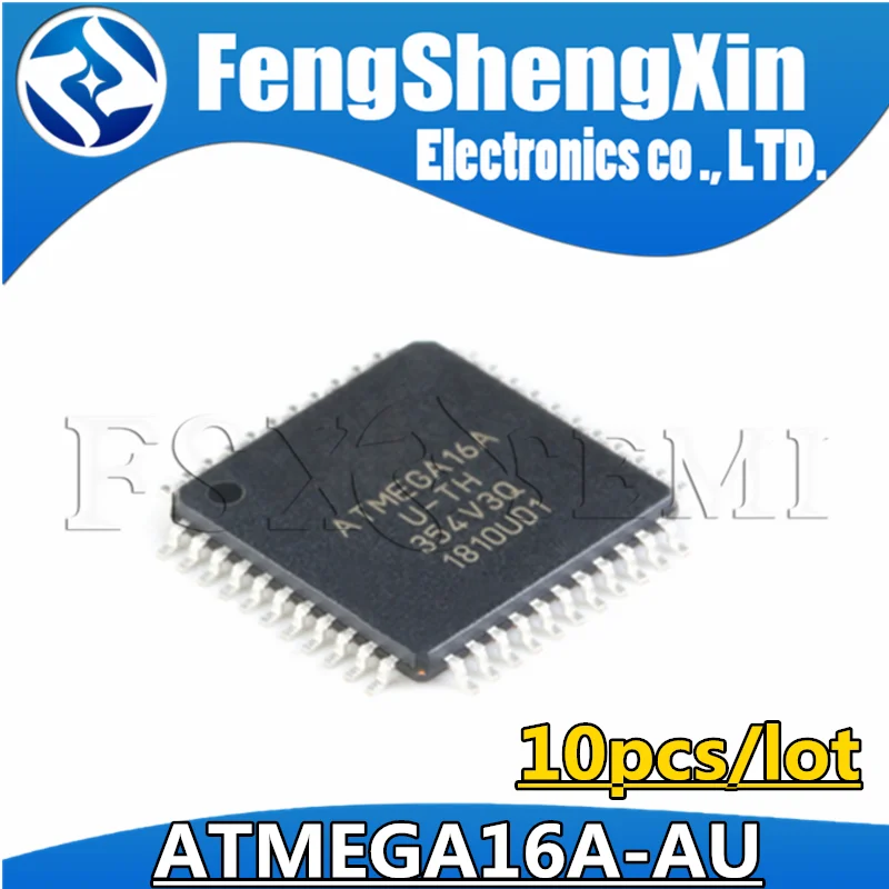 10pcs/lot  ATMEGA16A-AU  ATMEGA16A U-TH TQFP-44  8-bit Microcontroller with 16K Bytes In-System Programmable Flash