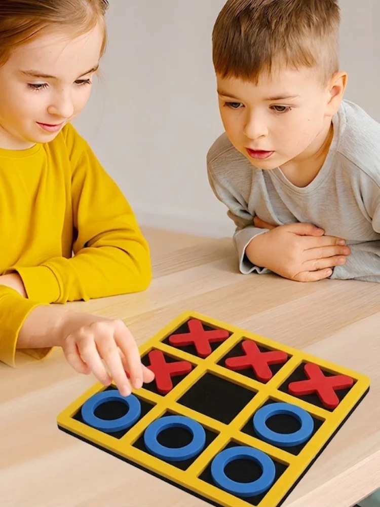 Kinder-Tic-Tac-Toe-Brettspiel - EVA Lernspielzeug & Interaktives Familienspiel für Eltern und Kinder – Detail 1